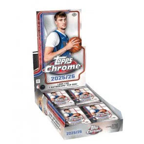 2025 26 Topps Chrome Basketball Hobby Box 20 Packs (Ships Sealed Only)