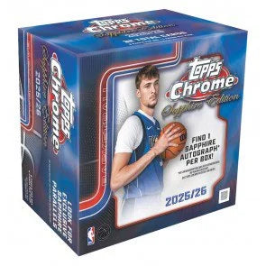 2025 26 Topps Chrome Basketball Sapphire Case (Ships Sealed Only)