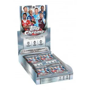 2025 26 Topps Chrome UEFA Club Competitions Soccer Hobby Case 12 Boxes (Ships Sealed Only) - B1
