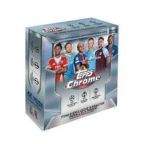 2025 26 Topps Chrome UEFA Club Competitions Soccer Mega Case 20 Boxes (Ships Sealed Only) - B