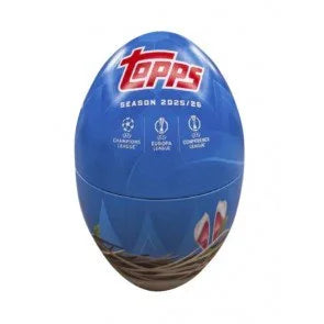 2025 26 Topps UEFA Club Competitions Soccer Spring Tin Box (Ships Sealed Only)