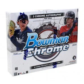 2025 Bowman Chrome Baseball Hobby 12 Box Case (Ships Sealed Only)