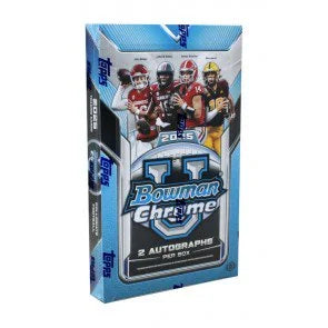 2025 Bowman Chrome University Football Hobby 12 Box Case (Ships Sealed Only)