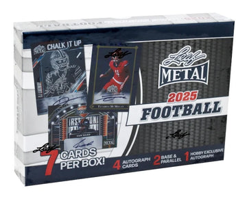 2025 Leaf Metal Football Hobby 12 Box Case (Ships Sealed Only) - B2