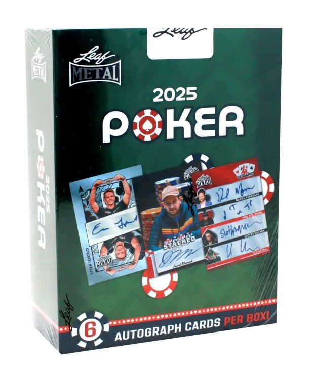 2025 Leaf Metal Poker 10 Box Case