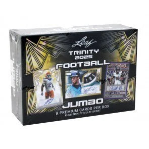 2025 Leaf Trinity Football Jumbo Box (Ships Sealed Only)