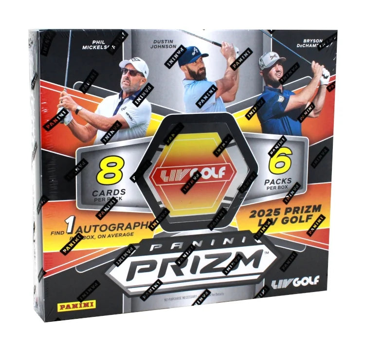 2025 Panini Prizm LIV Golf Hobby 16 Box Case