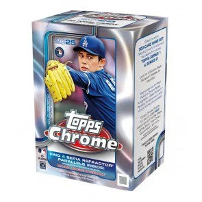 2025 Topps Chrome Baseball Blaster Box 7 Packs (Ships Sealed Only)
