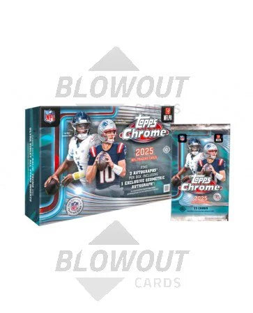 2025 Topps Chrome Football Delight Box 8 Packs