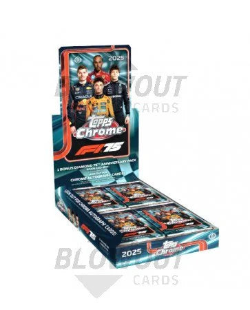DRAFT - 2025 Topps Chrome Formula 1 Racing Hobby Case | 12 Boxes