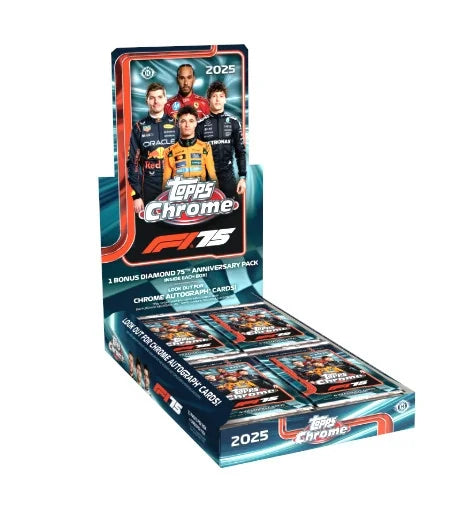 2025 Topps Chrome Formula 1 Racing Hobby 12 Box Case