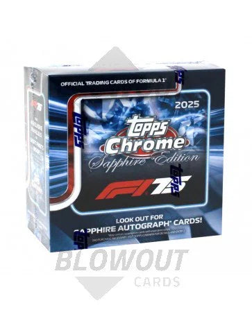 DRAFT - 2025 Topps Chrome Formula 1 Racing Sapphire Edition | 10-Box Case