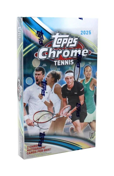 2025 Topps Chrome Tennis Hobby 12 Box Case (Ships Sealed Only) - B2