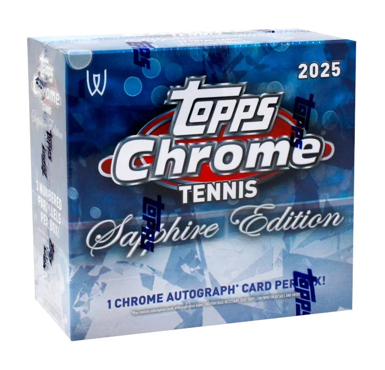 2025 Topps Chrome Tennis Sapphire Edition Box
