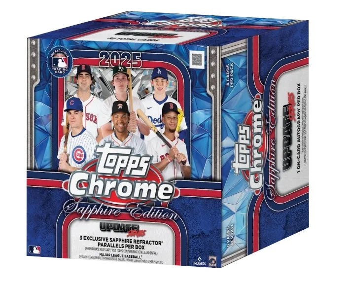 2025 Topps Chrome Update Series Baseball Sapphire Edition 10 Box Case
