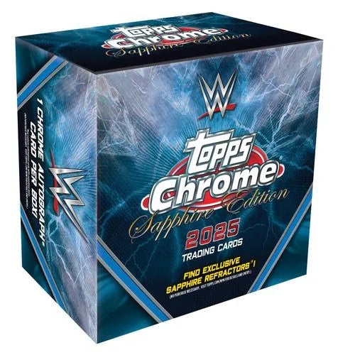 2025 Topps Chrome WWE Sapphire Edition 10 Box Case