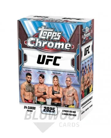 2025 Topps UFC Chrome Blaster Box | 6 Packs, 4 Cards Each (Ships Sealed Only)