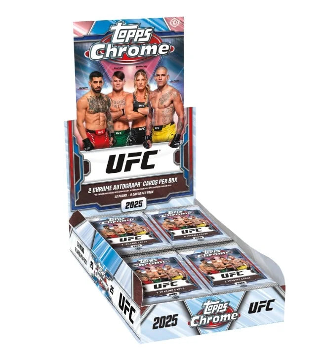 2025 Topps UFC Chrome Hobby 12 Box Case