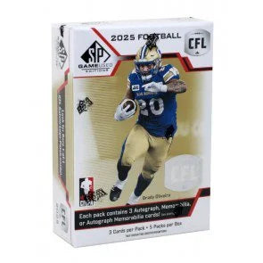 2025 Upper Deck SP Game Used CFL Football Hobby Box (Ships Sealed Only)