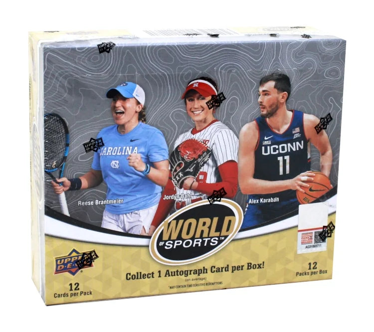 2025 Upper Deck World of Sports Volume 1 Hobby Box (Ships Sealed Only) - B