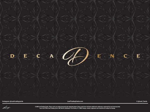 2026 Leaf Decadence 3 Box Case | Multi-Sport Autographs (Ships Sealed Only)