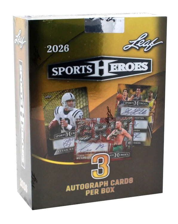 2026 Leaf Sport Heroes Hobby 10 Box Case