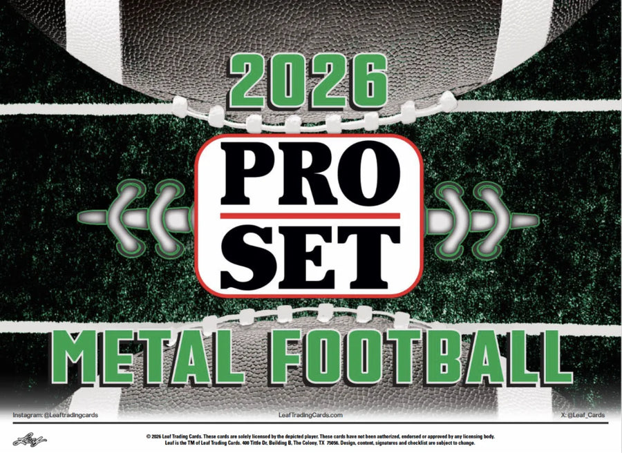 2026 Pro Set Metal Football Hobby Box