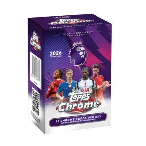 2026 Topps Chrome Premier League Soccer Blaster Box (Ships Sealed Only)