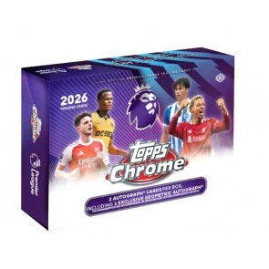 2026 Topps Chrome Premier League Soccer Case 6 Boxes (Ships Sealed Only)