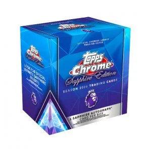 2026 Topps Chrome Premier League Sapphire Box (Ships Sealed Only)