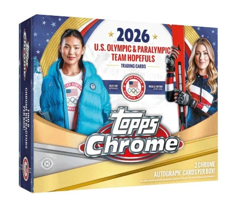 2026 Topps Chrome US Olympic & Paralympic Hopefuls Hobby 12 Box Case