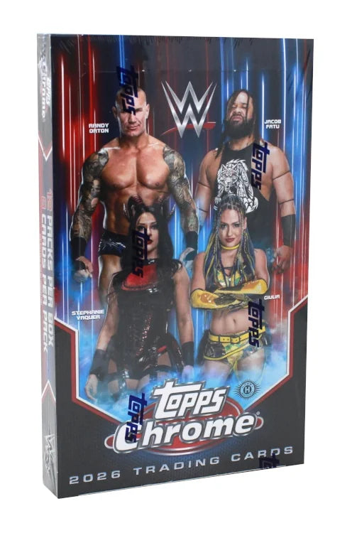 2026 Topps Chrome WWE Hobby 12 Box Case