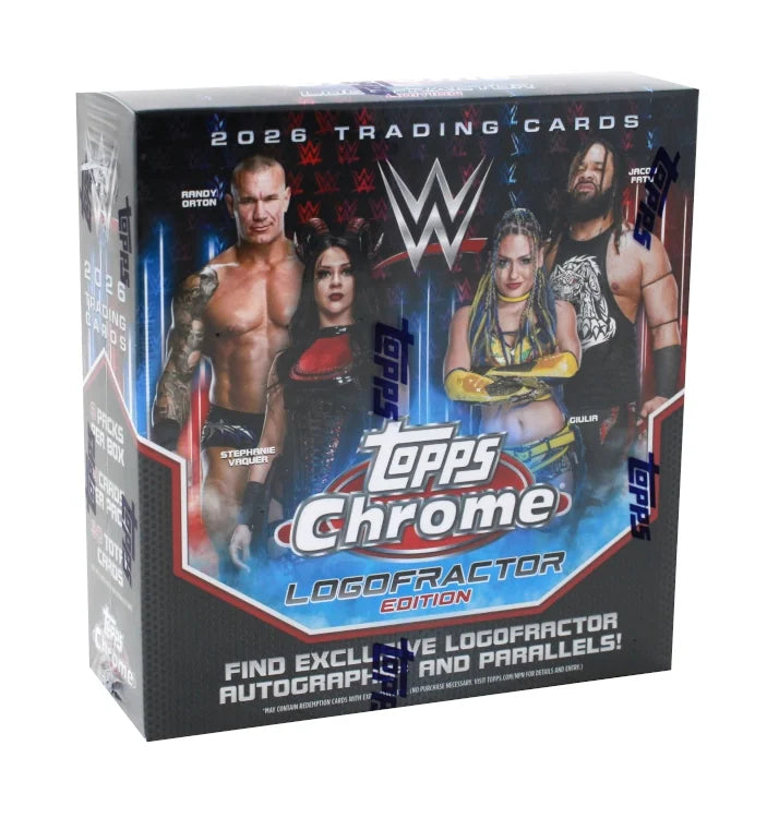 2026 Topps Chrome WWE Logofractor Box (Ships Sealed Only) - B