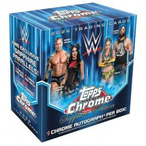 2026 Topps Chrome WWE Sapphire Edition 10 Box Case