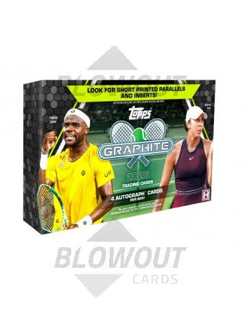 DRAFT - 2026 Topps Graphite Tennis Hobby Box | Premium Chrome Release