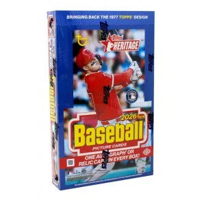 2026 Topps Heritage Baseball Hobby 12 Box Case