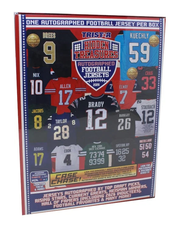 2026 Tristar Hidden Treasures Autographed Football Jerseys Edition 5 Box Case - B2
