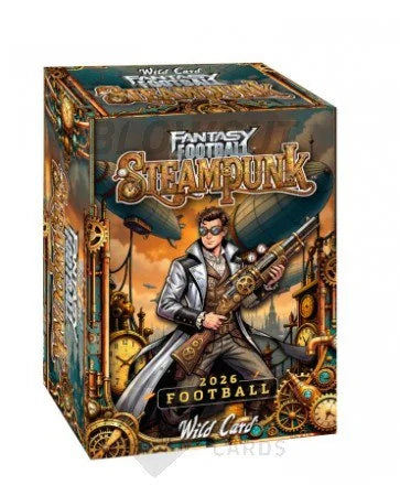 2026 Wild Card Fantasy Football Steampunk 20 Box Case