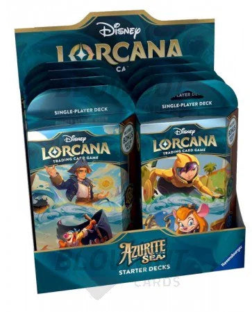 DRAFT - Disney Lorcana Azurite Sea Starter Deck Display Box | 8 Decks