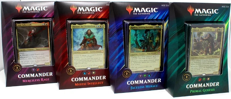 Magic The Gathering 2019 Commander Deck Box 4 Sealed Decks (Ships Sealed Only)