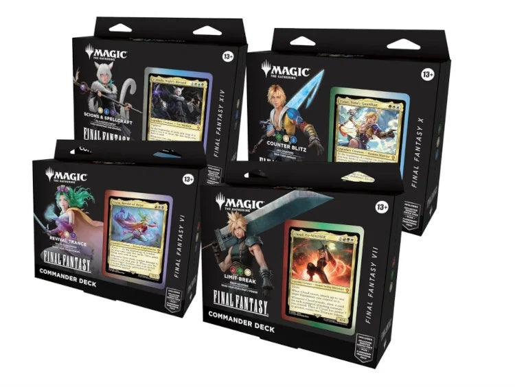 Magic The Gathering Final Fantasy Commander Deck 4 Box Case