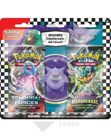 DRAFT - Pokemon 2024 Back to School Eraser Blister Pack | 12-Box Case