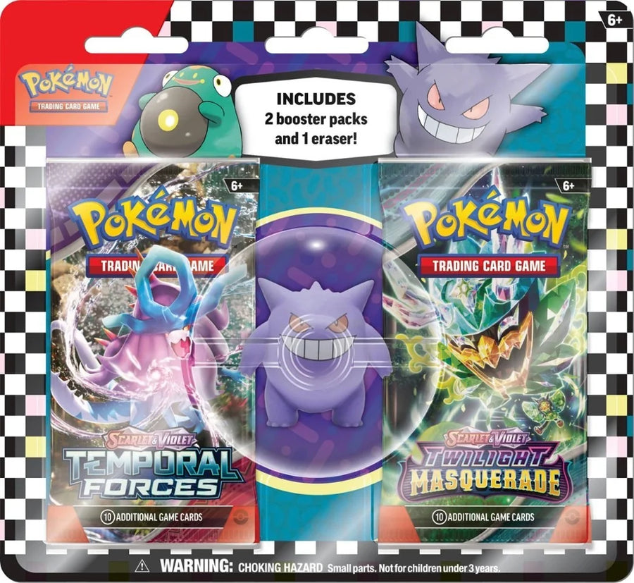 Pokemon 2024 Back to School Eraser Blister Pack - 12 Pack Box