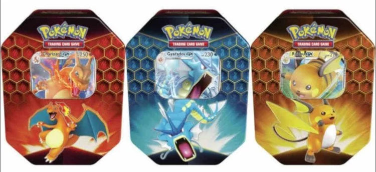 Pokemon Hidden Fates Tin - 12 Tin Case