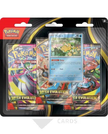 DRAFT - Pokemon Mega Evolution 3-Pack Blister | 24-Pack Box