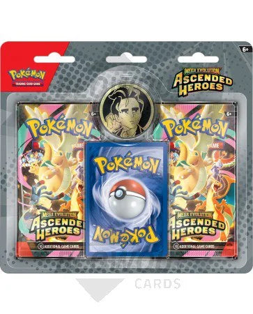 DRAFT - Pokemon Mega Evolution Ascended Heroes 2-Pack Blister Box | 24 Count