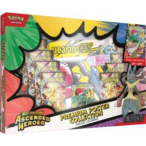 Pokemon Mega Evolution Ascended Heroes Premium Poster Collection 6 Box Case