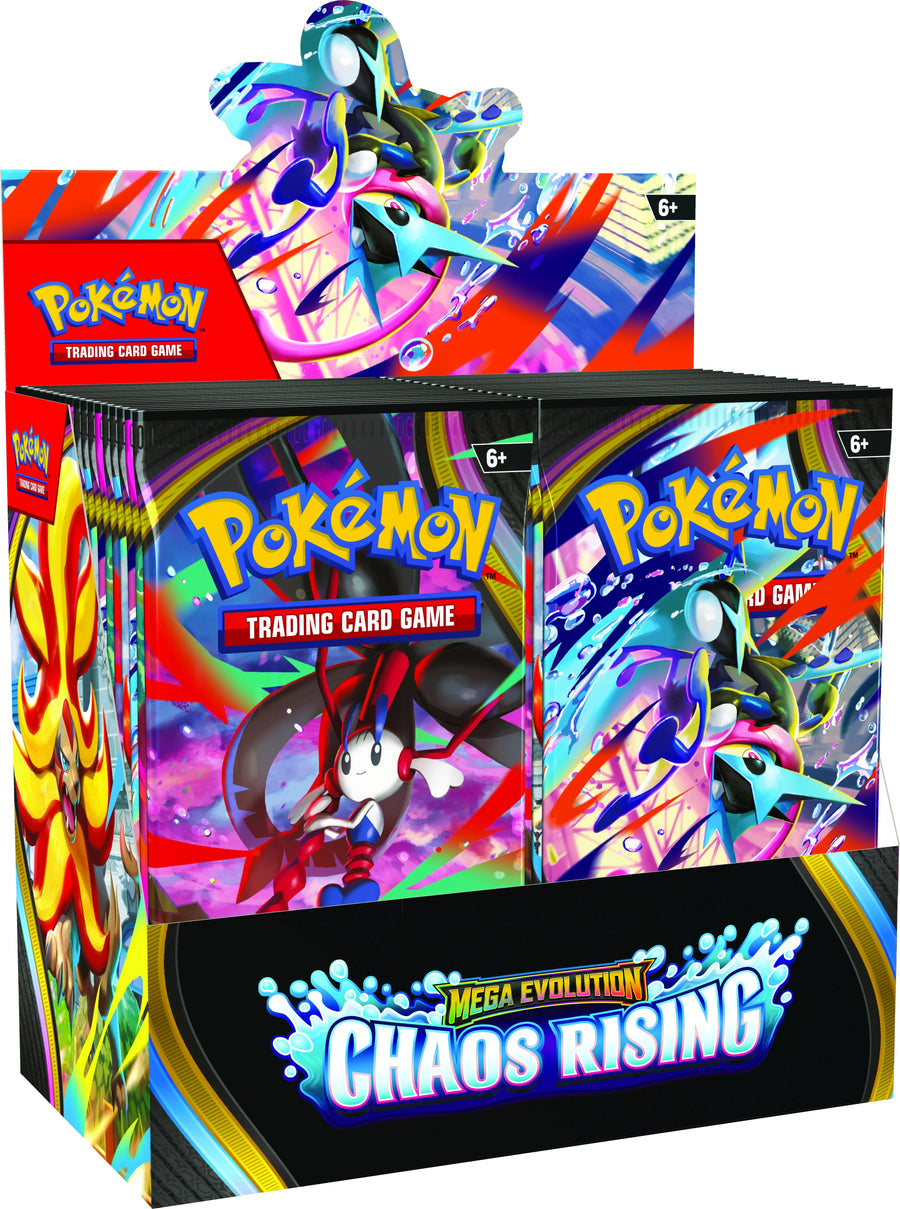 Pokemon Mega Evolution Chaos Rising Booster 6 Box Case