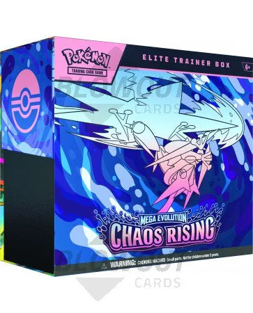 DRAFT - Pokemon Mega Evolution Chaos Rising Elite Trainer 10 Box Case