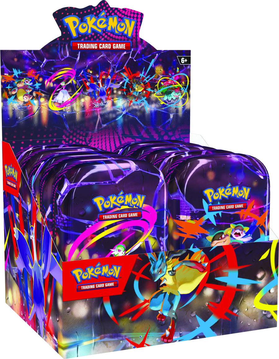 Pokemon Mega Evolution Mega Heroes Mini Tin - 10 Tin Box